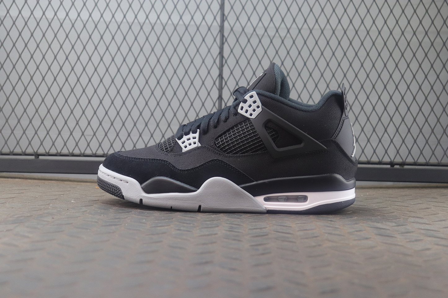 Air Jordan 4 Black Canvas